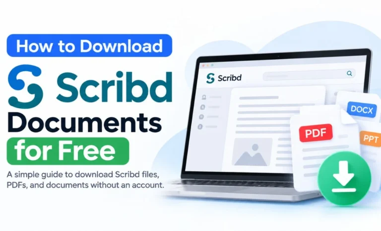 Now download Scribd documents for free