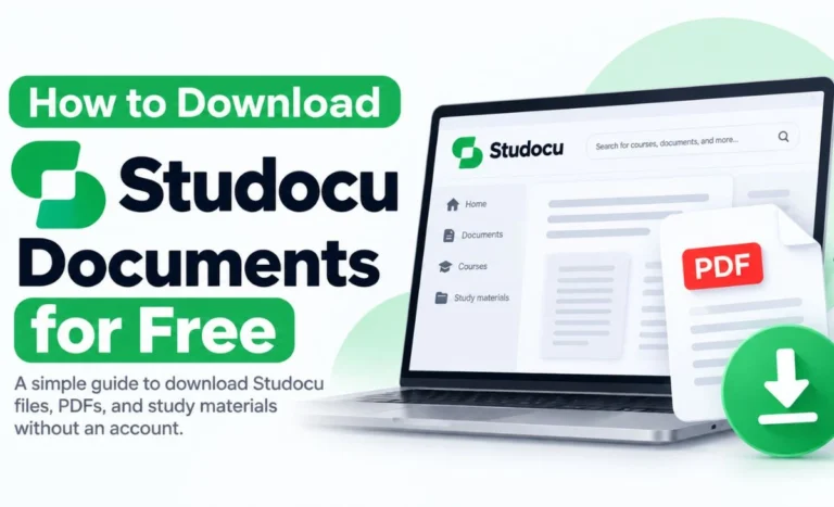 Learn how to download Studocu documents for free using official Website's